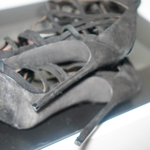 Dsquared2 Runway SS2015 Laser Cut Suede Gladiator Boots - Picture 7 of 8